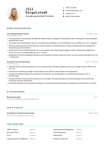 Lebenslauf-Vorlage für Verwaltungsfachkraft Vertrieb #3