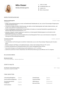 Lebenslauf-Muster für Werbevertriebsexpert*in