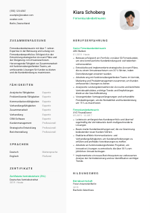 Lebenslauf-Vorlage für Firmenkundenbetreuer*in #2