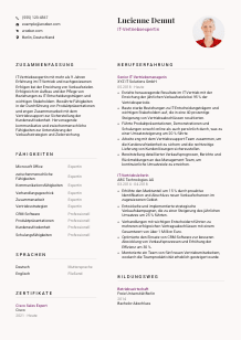 Lebenslauf-Vorlage für IT-Vertriebsexpert*in #3