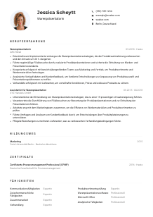 Lebenslauf-Muster für Warenpräsentator*in