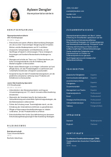 Lebenslauf-Vorlage für Warenpräsentationsleiter*in #2