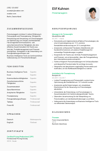 Lebenslauf-Vorlage für Preismanager*in #2