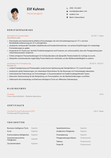 Lebenslauf-Vorlage für Preismanager*in #3