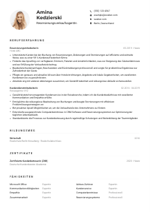 Lebenslauf-Muster für Reservierungsverkaufsagent*in