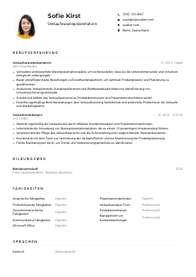 Lebenslauf-Muster für Verkaufswarenpräsentator*in