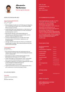 Lebenslauf-Vorlage für Technologiefachberater*in #3