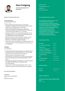 Lebenslauf-Vorlage für Technologieexpert*in für Beratung #2