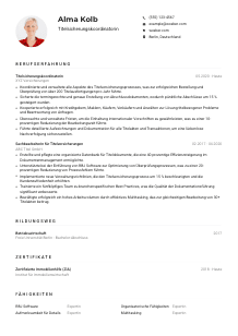 Lebenslauf-Muster für Titelsicherungskoordinator*in