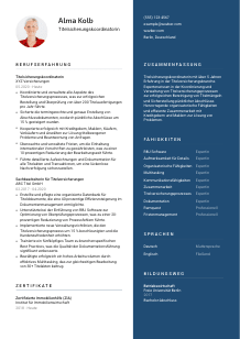 Lebenslauf-Vorlage für Titelsicherungskoordinator*in #2