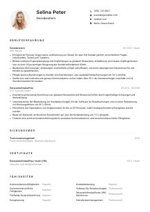 Lebenslauf-Muster für Reiseberater*in