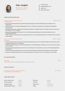 Lebenslauf-Vorlage für Manager*in für visuelle Warenpräsentation #3