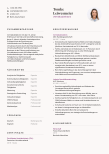 Lebenslauf-Vorlage für Vertriebsdirektor*in #3