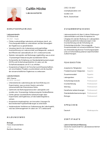 Lebenslauf-Vorlage für Laborassistent*in #1