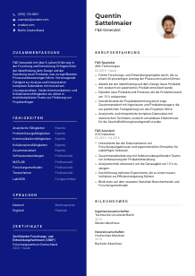 Lebenslauf-Vorlage für F&E-Generalist*in #3