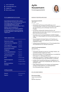 Lebenslauf-Vorlage für Forschungsassistent*in #3