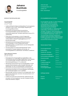 Lebenslauf-Vorlage für Forschungsleiter*in #2