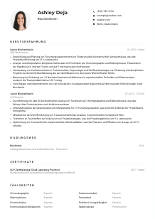 Lebenslauf-Muster für Biochemiker*in