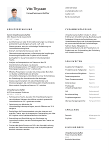 Lebenslauf-Vorlage für Umweltwissenschaftler*in #1