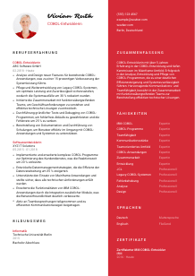 Lebenslauf-Vorlage für COBOL-Entwickler*in #3