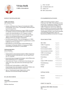 Lebenslauf-Vorlage für COBOL-Entwickler*in #1