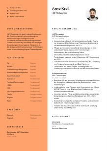Lebenslauf-Vorlage für .NET-Entwickler*in #3