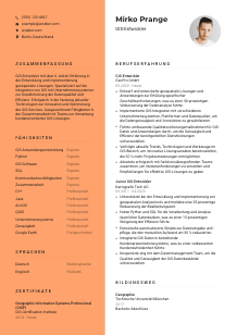 Lebenslauf-Vorlage für GIS-Entwickler*in #3