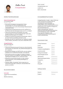 Lebenslauf-Vorlage für Golang-Entwickler*in #2
