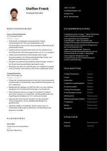 Lebenslauf-Vorlage für Golang-Entwickler*in #3