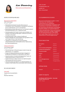 Lebenslauf-Vorlage für Microservices-Entwickler*in #3