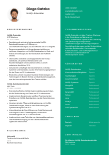 Lebenslauf-Vorlage für NoSQL-Entwickler*in #2
