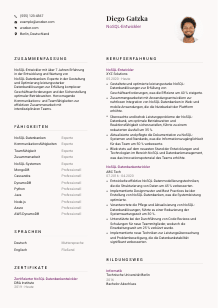 Lebenslauf-Vorlage für NoSQL-Entwickler*in #3