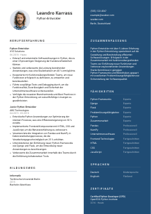 Lebenslauf-Vorlage für Python-Entwickler*in #2