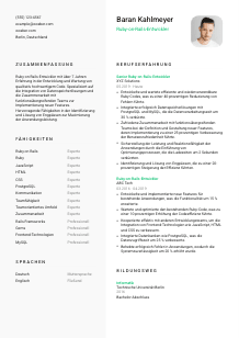 Lebenslauf-Vorlage für Ruby-on-Rails-Entwickler*in #2