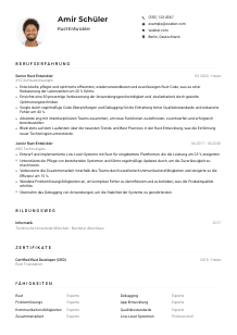 Lebenslauf-Muster für Rust-Entwickler*in