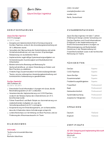 Lebenslauf-Vorlage für Azure DevOps Ingenieur*in #2