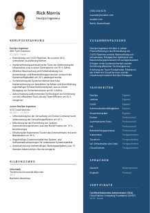 Lebenslauf-Vorlage für DevOps Ingenieur*in #2