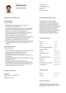 Lebenslauf-Vorlage für DevOps Ingenieur*in #1