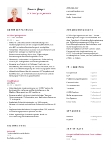 Lebenslauf-Vorlage für GCP DevOps Ingenieur*in #2