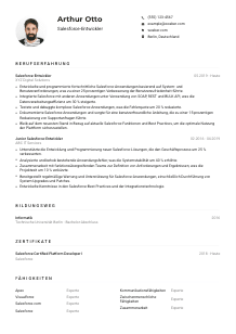 Lebenslauf-Muster für Salesforce-Entwickler*in