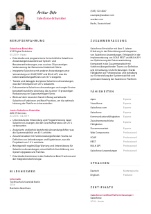 Lebenslauf-Vorlage für Salesforce-Entwickler*in #2