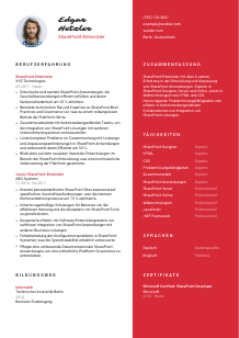 Lebenslauf-Vorlage für SharePoint-Entwickler*in #3