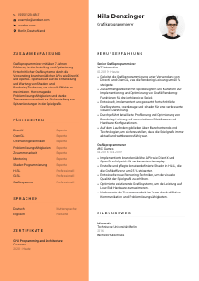Lebenslauf-Vorlage für Grafikprogrammierer*in #3