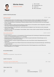 Lebenslauf-Vorlage für Software-Architekt*in #3