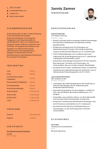 Lebenslauf-Vorlage für Android Entwickler*in #3