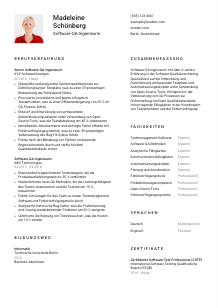 Lebenslauf-Vorlage für Software-QA-Ingenieur*in #1