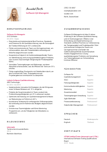 Lebenslauf-Vorlage für Software-QA-Manager*in #2