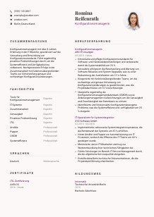 Lebenslauf-Vorlage für Konfigurationsmanager*in #3