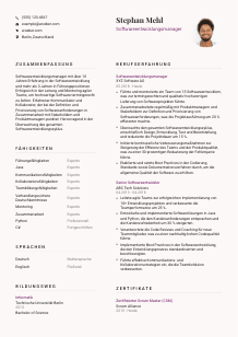 Lebenslauf-Vorlage für Softwareentwicklungsmanager*in #3