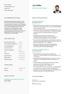 Lebenslauf-Vorlage für Softwareproduktmanager*in #2